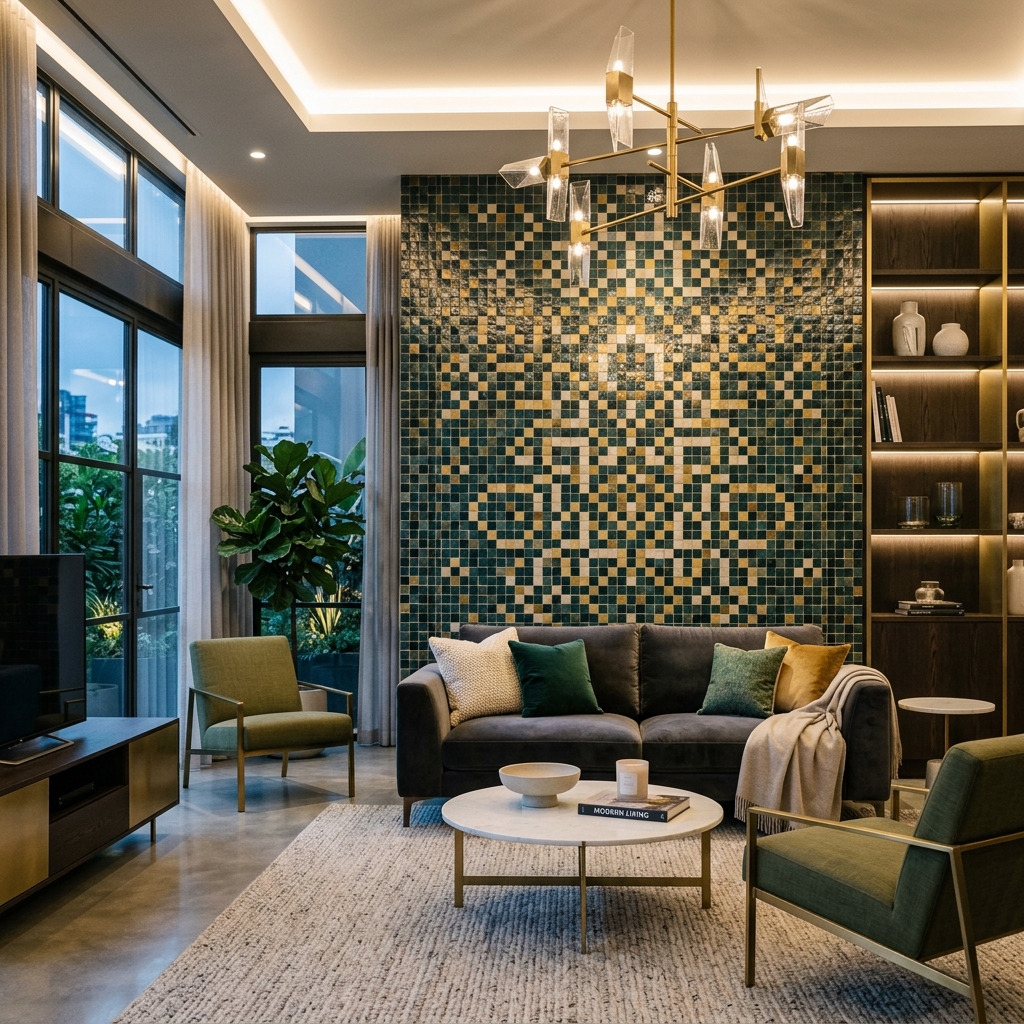 Premium small tile interior